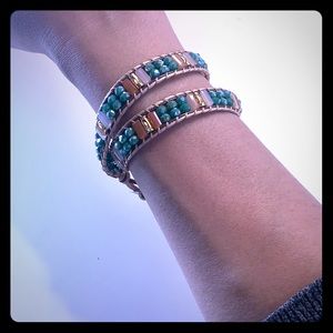 KATIE SOLIL Bracelet | Golden & Emerald Green